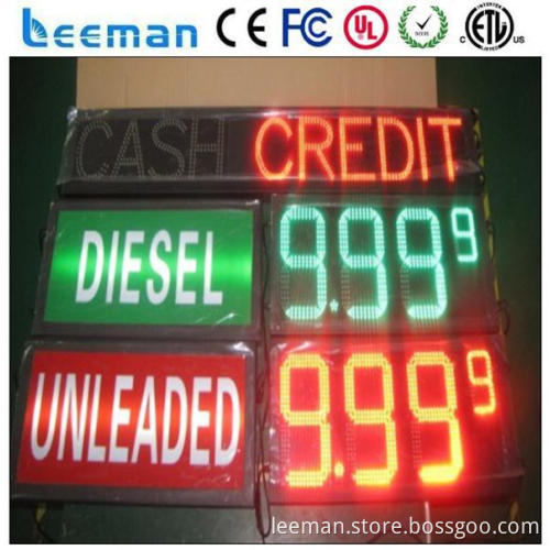 remote control led scrolling sign digital wall clock large gas station billboard signs display signs